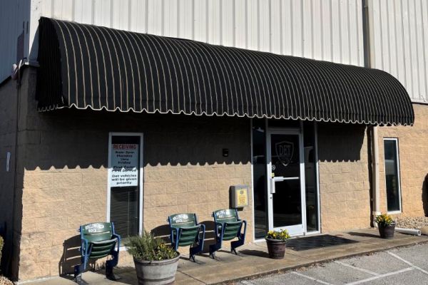 Commercial Fabric Convex Storefront Awning
