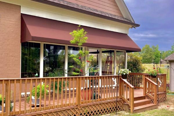 Rigid Valance Deck Awning