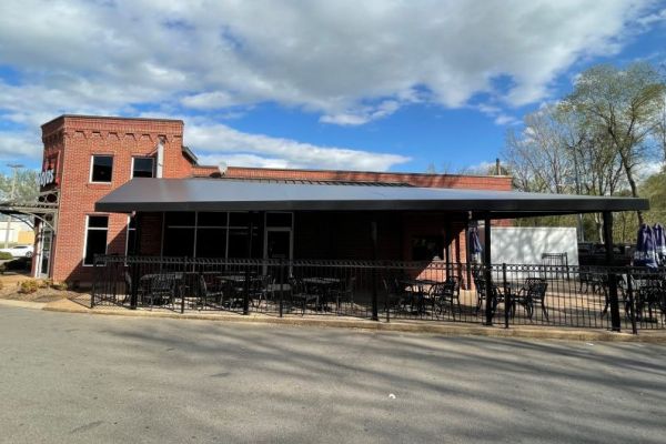 Stationary Fabric Patio Canopy