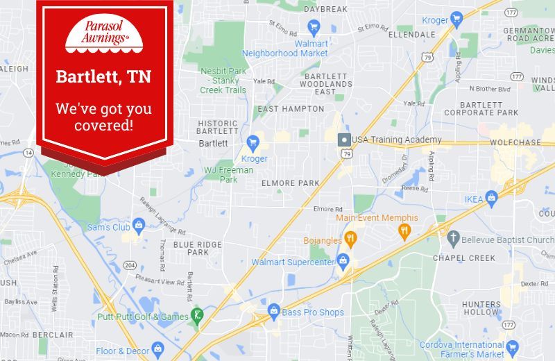 map of Bartlett, TN