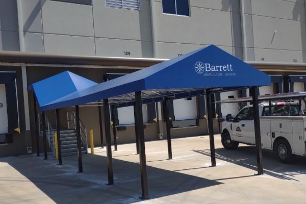 Commercial Fabric A-Frame Awning
