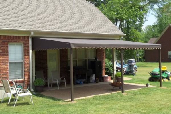 patio fabric stationary canopy