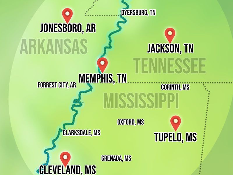 Service area map