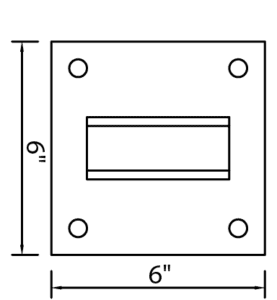 Square Bracket for Suspended Metal Canopy