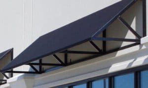 fabric awning open ends