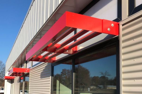 Louvered Metal Canopies