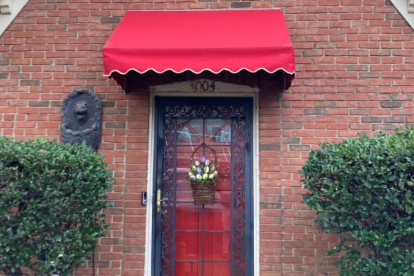 Scalloped Fabric Awning