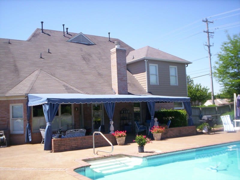 Residential Fabric Patio Stationary Canopy