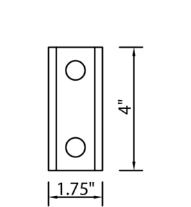 Standard Bracket for Suspended Metal Canopy