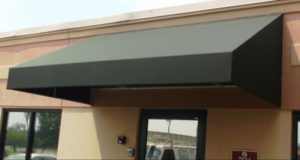 fabric awning rigid valance