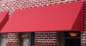 fabric awning no valance