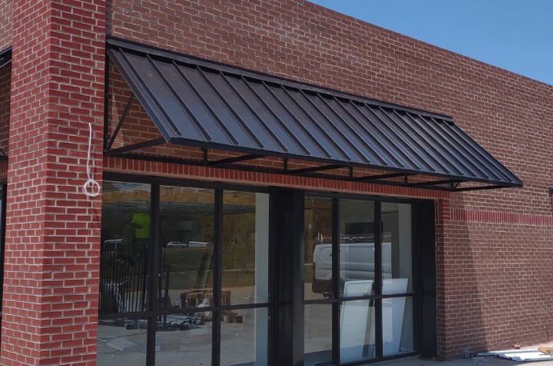 Square Standing Seam Awning at Absolute Self Storage in Hernando