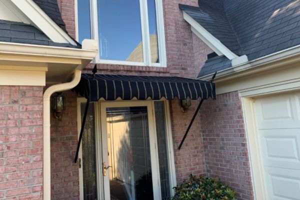 venetian awning over front door